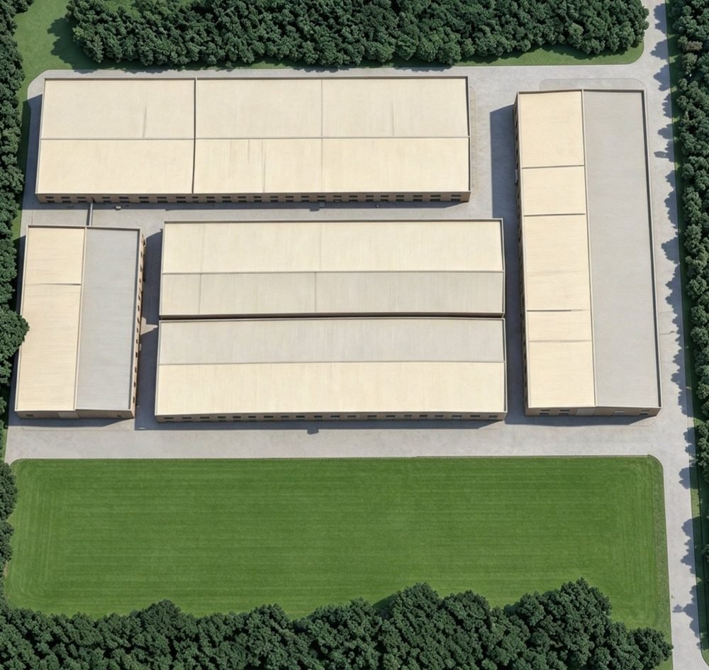 Aerial view of GRAND NOIR facility layout